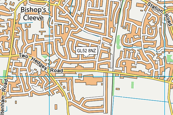 GL52 8NZ map - OS VectorMap District (Ordnance Survey) GL52 8NZ map - OS VectorMap District (Ordnance Survey)