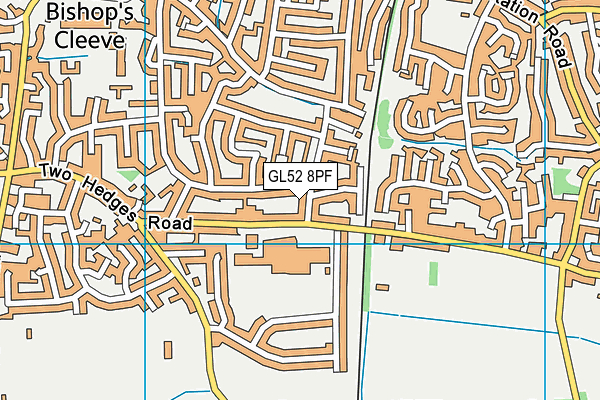 GL52 8PF map - OS VectorMap District (Ordnance Survey) GL52 8PF map - OS VectorMap District (Ordnance Survey)