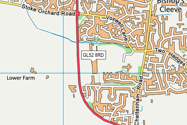 GL52 8RD map - OS VectorMap District (Ordnance Survey) GL52 8RD map - OS VectorMap District (Ordnance Survey)