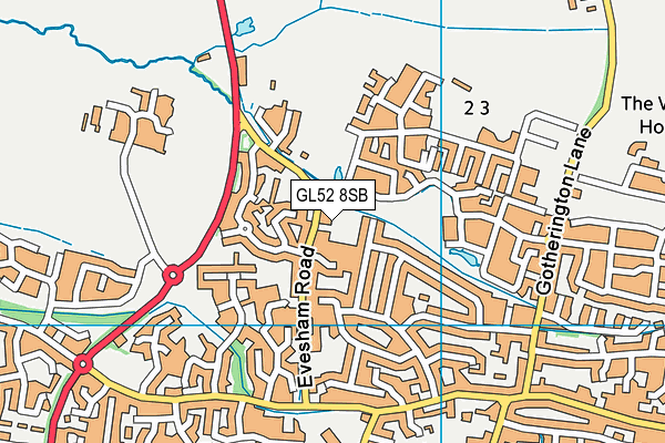 GL52 8SB map - OS VectorMap District (Ordnance Survey) GL52 8SB map - OS VectorMap District (Ordnance Survey)
