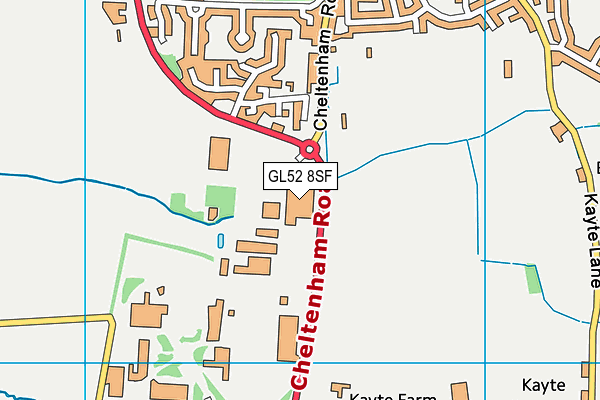 GL52 8SF map - OS VectorMap District (Ordnance Survey) GL52 8SF map - OS VectorMap District (Ordnance Survey)