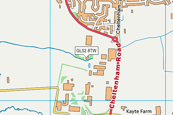 GL52 8TW map - OS VectorMap District (Ordnance Survey) GL52 8TW map - OS VectorMap District (Ordnance Survey)