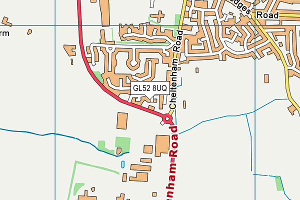 GL52 8UQ map - OS VectorMap District (Ordnance Survey) GL52 8UQ map - OS VectorMap District (Ordnance Survey)