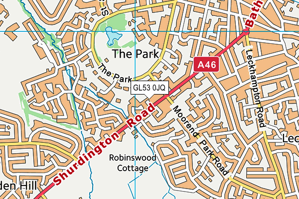 GL53 0JQ map - OS VectorMap District (Ordnance Survey) GL53 0JQ map - OS VectorMap District (Ordnance Survey)