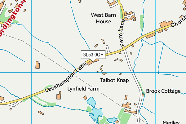 GL53 0QH map - OS VectorMap District (Ordnance Survey) GL53 0QH map - OS VectorMap District (Ordnance Survey)