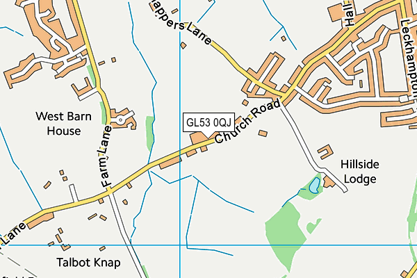 GL53 0QJ map - OS VectorMap District (Ordnance Survey) GL53 0QJ map - OS VectorMap District (Ordnance Survey)