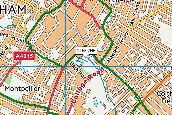 GL53 7HF map - OS VectorMap District (Ordnance Survey) GL53 7HF map - OS VectorMap District (Ordnance Survey)