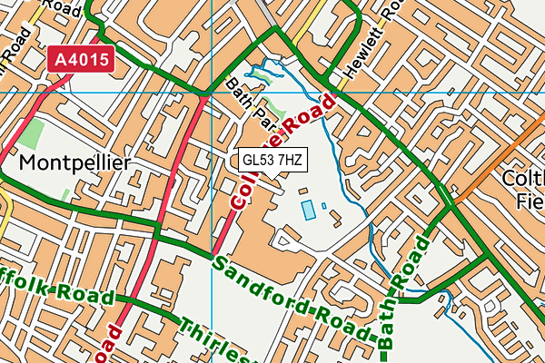 GL53 7HZ map - OS VectorMap District (Ordnance Survey) GL53 7HZ map - OS VectorMap District (Ordnance Survey)