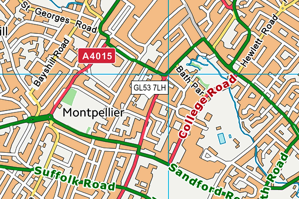 GL53 7LH map - OS VectorMap District (Ordnance Survey) GL53 7LH map - OS VectorMap District (Ordnance Survey)
