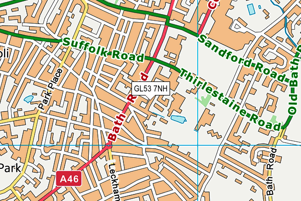 GL53 7NH map - OS VectorMap District (Ordnance Survey) GL53 7NH map - OS VectorMap District (Ordnance Survey)