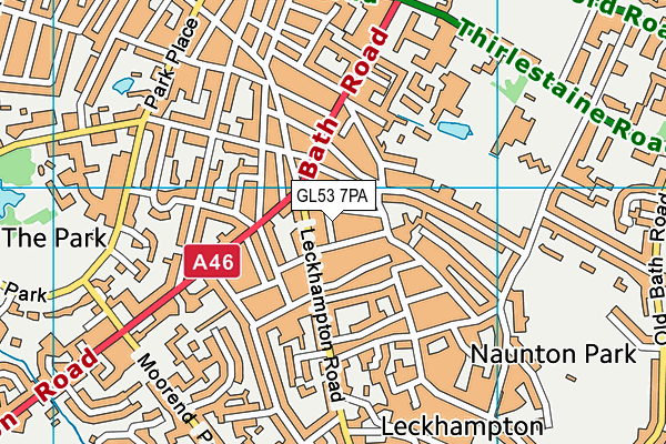 GL53 7PA map - OS VectorMap District (Ordnance Survey) GL53 7PA map - OS VectorMap District (Ordnance Survey)