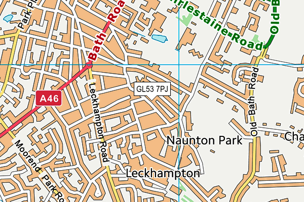 GL53 7PJ map - OS VectorMap District (Ordnance Survey) GL53 7PJ map - OS VectorMap District (Ordnance Survey)