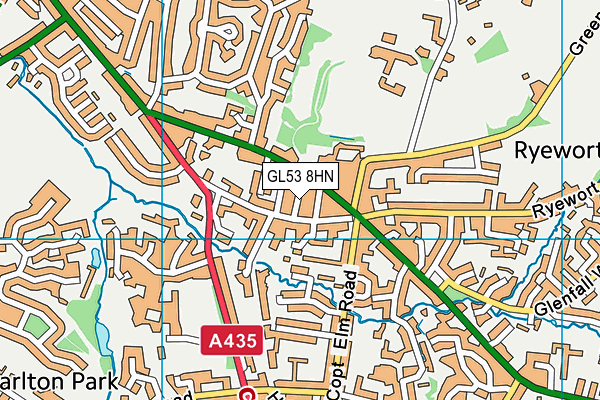 GL53 8HN map - OS VectorMap District (Ordnance Survey) GL53 8HN map - OS VectorMap District (Ordnance Survey)