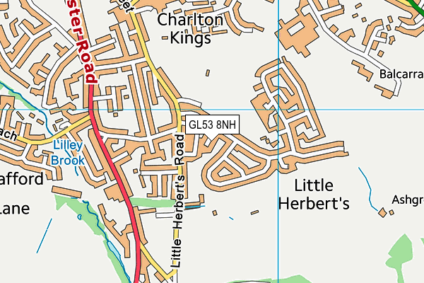 GL53 8NH map - OS VectorMap District (Ordnance Survey) GL53 8NH map - OS VectorMap District (Ordnance Survey)
