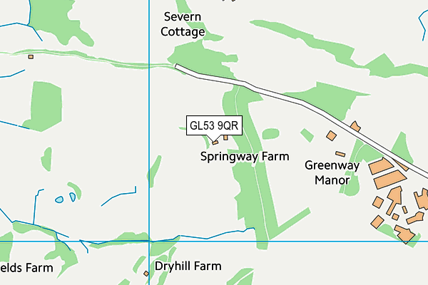 GL53 9QR map - OS VectorMap District (Ordnance Survey) GL53 9QR map - OS VectorMap District (Ordnance Survey)