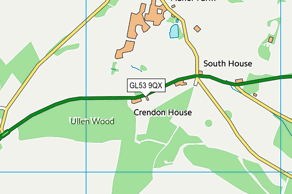 GL53 9QX map - OS VectorMap District (Ordnance Survey) GL53 9QX map - OS VectorMap District (Ordnance Survey)