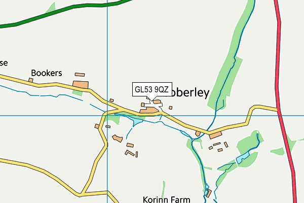 GL53 9QZ map - OS VectorMap District (Ordnance Survey) GL53 9QZ map - OS VectorMap District (Ordnance Survey)