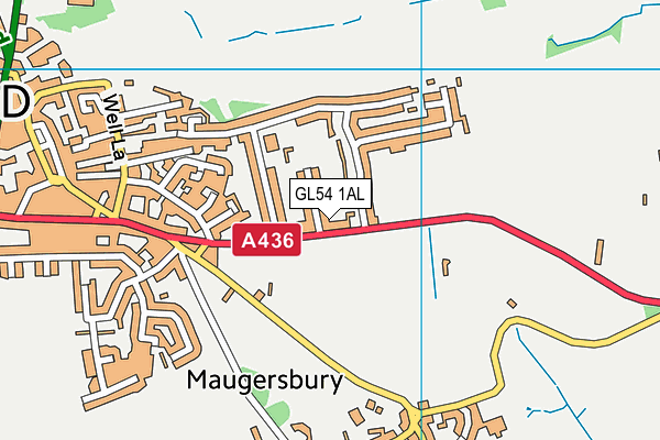 GL54 1AL map - OS VectorMap District (Ordnance Survey) GL54 1AL map - OS VectorMap District (Ordnance Survey)