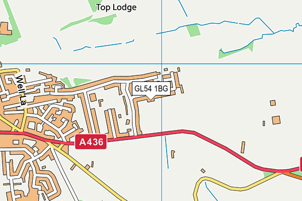 GL54 1BG map - OS VectorMap District (Ordnance Survey) GL54 1BG map - OS VectorMap District (Ordnance Survey)