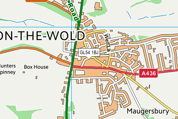GL54 1BJ map - OS VectorMap District (Ordnance Survey) GL54 1BJ map - OS VectorMap District (Ordnance Survey)