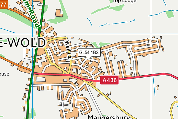 GL54 1BS map - OS VectorMap District (Ordnance Survey) GL54 1BS map - OS VectorMap District (Ordnance Survey)