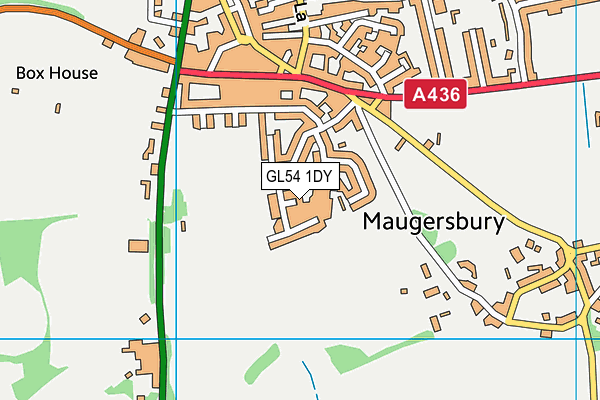 GL54 1DY map - OS VectorMap District (Ordnance Survey) GL54 1DY map - OS VectorMap District (Ordnance Survey)