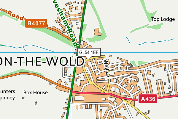 GL54 1EE map - OS VectorMap District (Ordnance Survey) GL54 1EE map - OS VectorMap District (Ordnance Survey)