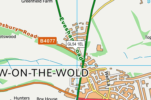 GL54 1EL map - OS VectorMap District (Ordnance Survey) GL54 1EL map - OS VectorMap District (Ordnance Survey)