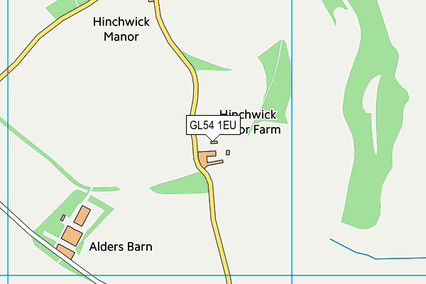 GL54 1EU map - OS VectorMap District (Ordnance Survey) GL54 1EU map - OS VectorMap District (Ordnance Survey)