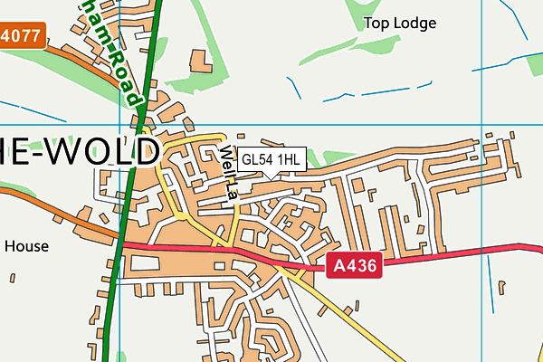 GL54 1HL map - OS VectorMap District (Ordnance Survey) GL54 1HL map - OS VectorMap District (Ordnance Survey)