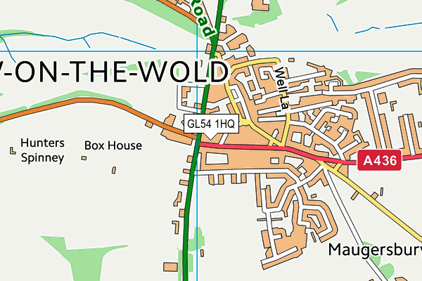 GL54 1HQ map - OS VectorMap District (Ordnance Survey) GL54 1HQ map - OS VectorMap District (Ordnance Survey)
