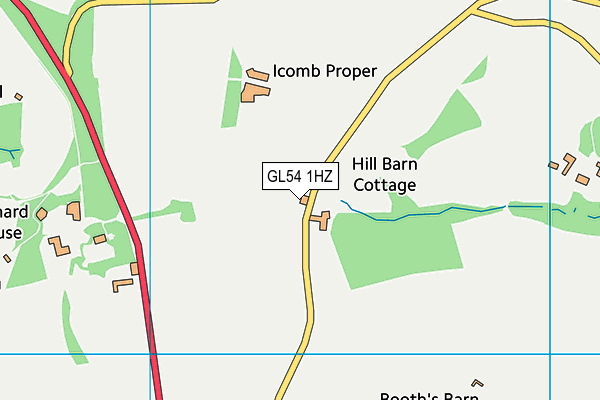 GL54 1HZ map - OS VectorMap District (Ordnance Survey) GL54 1HZ map - OS VectorMap District (Ordnance Survey)