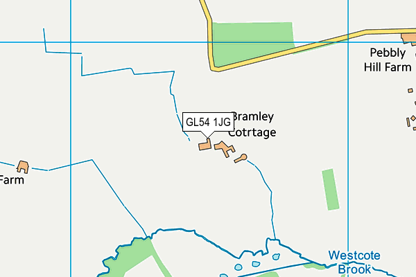 GL54 1JG map - OS VectorMap District (Ordnance Survey)