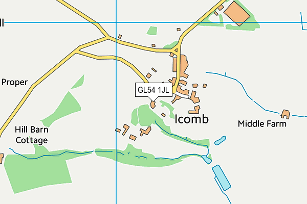 GL54 1JL map - OS VectorMap District (Ordnance Survey) GL54 1JL map - OS VectorMap District (Ordnance Survey)