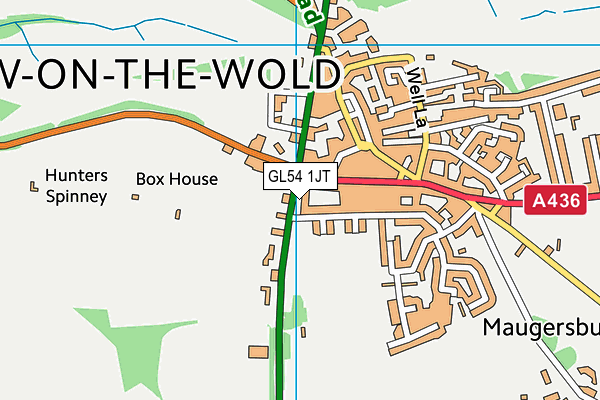 GL54 1JT map - OS VectorMap District (Ordnance Survey) GL54 1JT map - OS VectorMap District (Ordnance Survey)