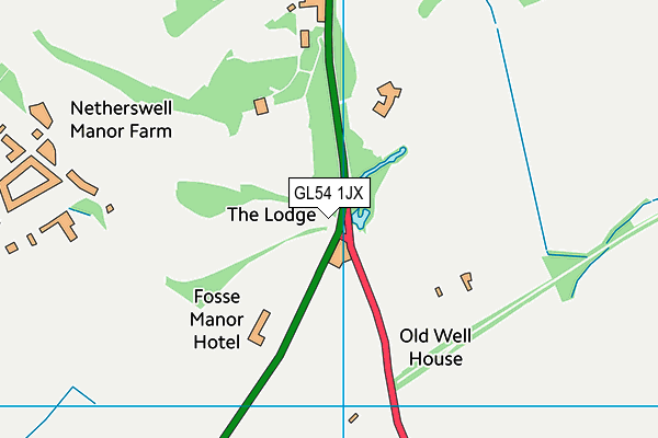 GL54 1JX map - OS VectorMap District (Ordnance Survey) GL54 1JX map - OS VectorMap District (Ordnance Survey)