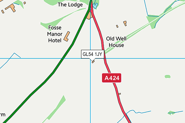 GL54 1JY map - OS VectorMap District (Ordnance Survey) GL54 1JY map - OS VectorMap District (Ordnance Survey)