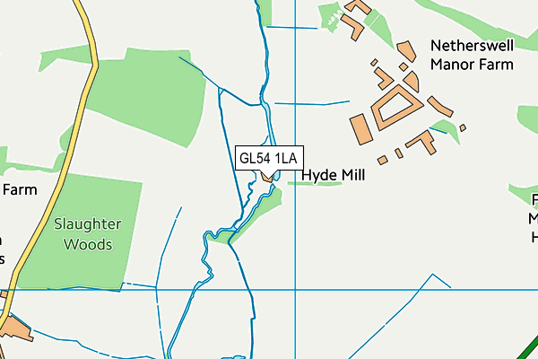 GL54 1LA map - OS VectorMap District (Ordnance Survey) GL54 1LA map - OS VectorMap District (Ordnance Survey)