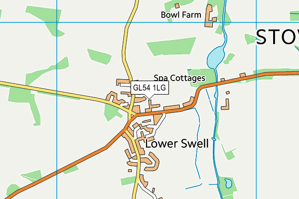 GL54 1LG map - OS VectorMap District (Ordnance Survey) GL54 1LG map - OS VectorMap District (Ordnance Survey)