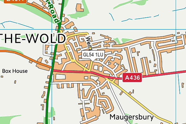 GL54 1LU map - OS VectorMap District (Ordnance Survey) GL54 1LU map - OS VectorMap District (Ordnance Survey)