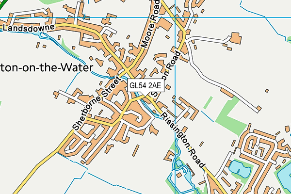 GL54 2AE map - OS VectorMap District (Ordnance Survey) GL54 2AE map - OS VectorMap District (Ordnance Survey)