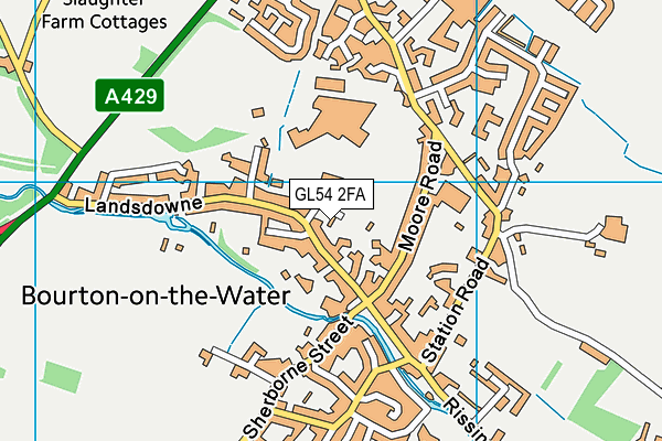 GL54 2FA map - OS VectorMap District (Ordnance Survey) GL54 2FA map - OS VectorMap District (Ordnance Survey)