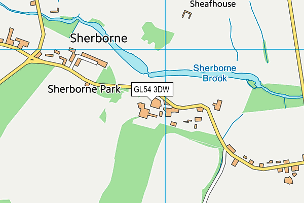 GL54 3DW map - OS VectorMap District (Ordnance Survey) GL54 3DW map - OS VectorMap District (Ordnance Survey)