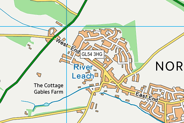 GL54 3HG map - OS VectorMap District (Ordnance Survey) GL54 3HG map - OS VectorMap District (Ordnance Survey)