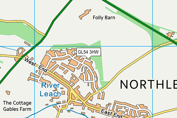 GL54 3HW map - OS VectorMap District (Ordnance Survey) GL54 3HW map - OS VectorMap District (Ordnance Survey)