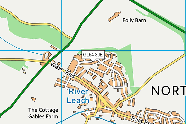 GL54 3JE map - OS VectorMap District (Ordnance Survey) GL54 3JE map - OS VectorMap District (Ordnance Survey)
