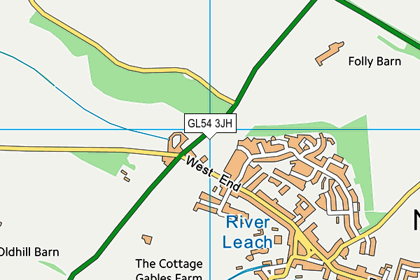 GL54 3JH map - OS VectorMap District (Ordnance Survey) GL54 3JH map - OS VectorMap District (Ordnance Survey)