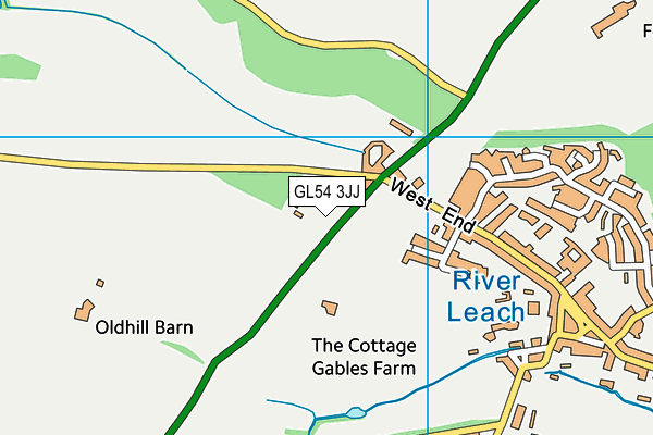 GL54 3JJ map - OS VectorMap District (Ordnance Survey) GL54 3JJ map - OS VectorMap District (Ordnance Survey)