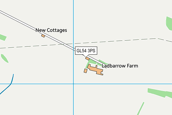 GL54 3PS map - OS VectorMap District (Ordnance Survey) GL54 3PS map - OS VectorMap District (Ordnance Survey)