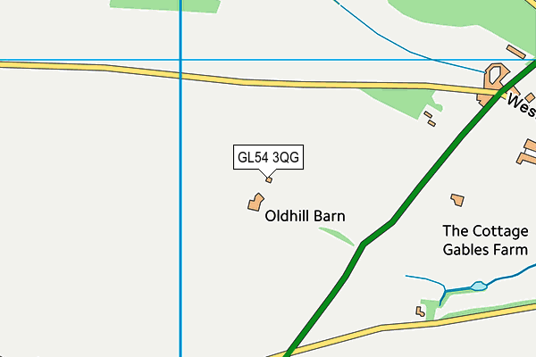 GL54 3QG map - OS VectorMap District (Ordnance Survey) GL54 3QG map - OS VectorMap District (Ordnance Survey)